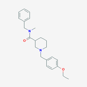 molecular formula C23H30N2O2 B246847 N-benzyl-1-[(4-ethoxyphenyl)methyl]-N-methylpiperidine-3-carboxamide 