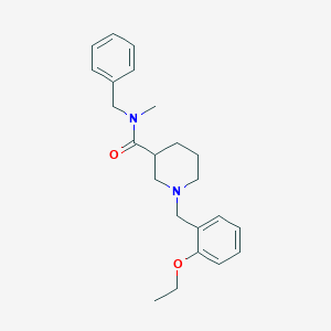 molecular formula C23H30N2O2 B246848 N-benzyl-1-[(2-ethoxyphenyl)methyl]-N-methylpiperidine-3-carboxamide 