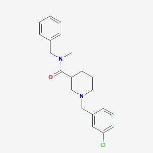 molecular formula C21H25ClN2O B246850 N-benzyl-1-[(3-chlorophenyl)methyl]-N-methylpiperidine-3-carboxamide 