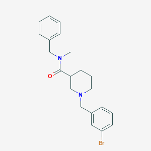 molecular formula C21H25BrN2O B246852 N-benzyl-1-[(3-bromophenyl)methyl]-N-methylpiperidine-3-carboxamide 