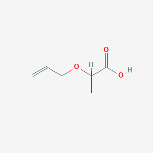 molecular formula C6H10O3 B2468589 2-(Prop-2-en-1-yloxy)propanoic acid CAS No. 96692-32-9