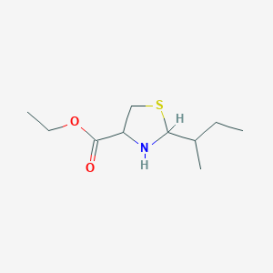 B2468621 Ethyl 2-butan-2-yl-1,3-thiazolidine-4-carboxylate CAS No. 2248259-52-9