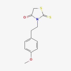 molecular formula C12H13NO2S2 B2468684 3-[2-(4-Methoxyphenyl)ethyl]-2-sulfanylidene-1,3-thiazolidin-4-one CAS No. 856107-23-8