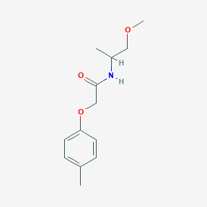 molecular formula C13H19NO3 B246881 N-(1-methoxypropan-2-yl)-2-(4-methylphenoxy)acetamide 