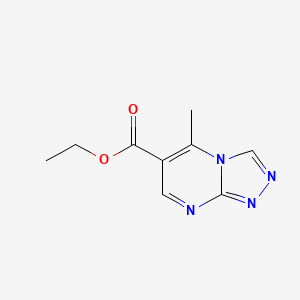 molecular formula C9H10N4O2 B2468816 Ethyl 5-methyl-[1,2,4]triazolo[4,3-a]pyrimidine-6-carboxylate CAS No. 929971-71-1