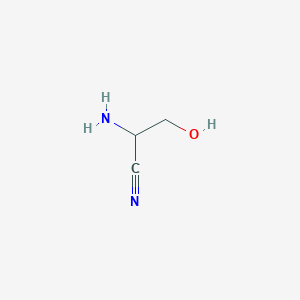 molecular formula C3H6N2O B2468834 2-Amino-3-hydroxypropanenitrile CAS No. 125310-61-4