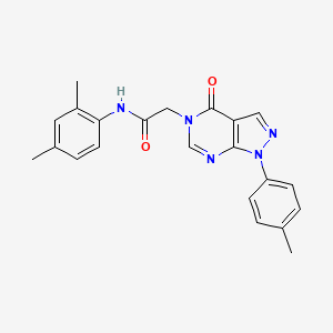 molecular formula C22H21N5O2 B2468852 N-(2,4-dimethylphenyl)-2-(4-oxo-1-(p-tolyl)-1H-pyrazolo[3,4-d]pyrimidin-5(4H)-yl)acetamide CAS No. 863446-38-2