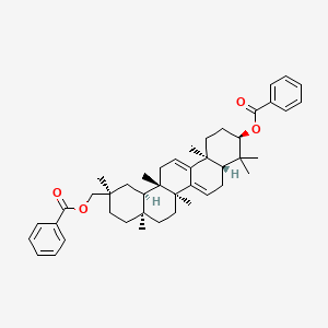 molecular formula C44H56O4 B2468855 3,29-O-Dibenzoyloxykarounidiol 