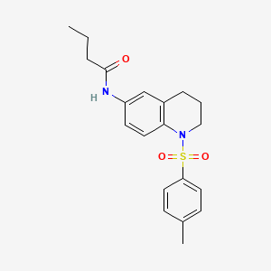 molecular formula C20H24N2O3S B2468865 N-(1-tosyl-1,2,3,4-tetrahydroquinolin-6-yl)butyramide CAS No. 941971-56-8