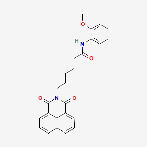 molecular formula C25H24N2O4 B2468869 6-(1,3-dioxo-1H-benzo[de]isoquinolin-2(3H)-yl)-N-(2-methoxyphenyl)hexanamide CAS No. 300815-61-6