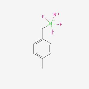 molecular formula C8H9BF3K B2468885 Potassium trifluoro(4-methylbenzyl)borate CAS No. 1422539-95-4