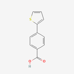 molecular formula C11H8O2S B2468889 4-(Thiophen-2-yl)benzoic acid CAS No. 29886-62-2; 300816-11-9