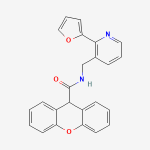 molecular formula C24H18N2O3 B2468914 N-((2-(furan-2-yl)pyridin-3-yl)methyl)-9H-xanthene-9-carboxamide CAS No. 2034441-20-6