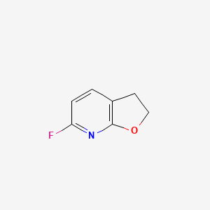 molecular formula C7H6FNO B2468939 6-fluoro-2H,3H-furo[2,3-b]pyridine CAS No. 2470438-70-9