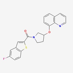 (5-Fluorobenzo[b]thiophen-2-yl)(3-(quinolin-8-yloxy)pyrrolidin-1-yl)methanone