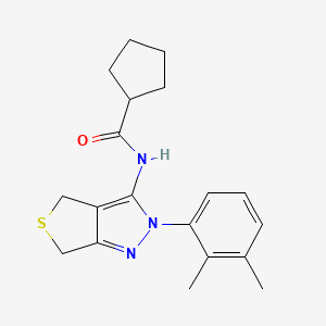 N-(2-(2,3-dimethylphenyl)-4,6-dihydro-2H-thieno[3,4-c]pyrazol-3-yl)cyclopentanecarboxamide