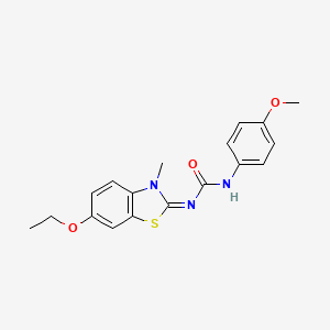 (E)-1-(6-ethoxy-3-methylbenzo[d]thiazol-2(3H)-ylidene)-3-(4-methoxyphenyl)urea
