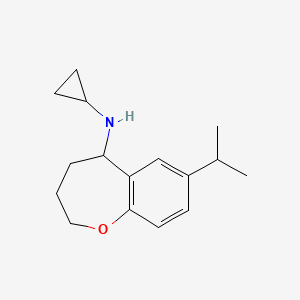 N-cyclopropyl-7-propan-2-yl-2,3,4,5-tetrahydro-1-benzoxepin-5-amine