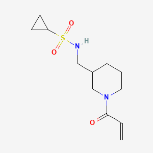 N-{[1-(prop-2-enoyl)piperidin-3-yl]methyl}cyclopropanesulfonamide