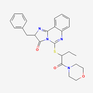 2-benzyl-5-{[1-(morpholin-4-ylcarbonyl)propyl]thio}imidazo[1,2-c]quinazolin-3(2H)-one