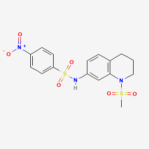 N-(1-(methylsulfonyl)-1,2,3,4-tetrahydroquinolin-7-yl)-4-nitrobenzenesulfonamide
