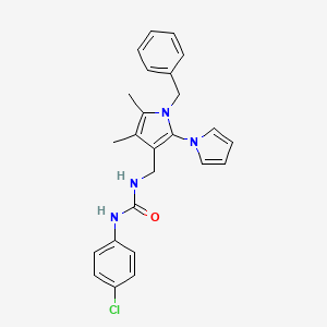 1-[(1-Benzyl-4,5-dimethyl-2-pyrrol-1-ylpyrrol-3-yl)methyl]-3-(4-chlorophenyl)urea