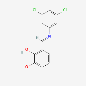 2-{(E)-[(3,5-dichlorophenyl)imino]methyl}-6-methoxyphenol