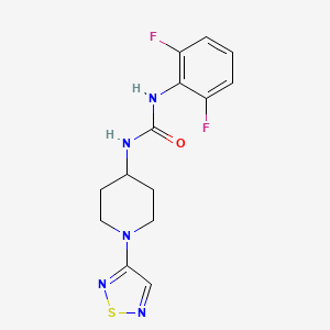 1-(2,6-Difluorophenyl)-3-[1-(1,2,5-thiadiazol-3-yl)piperidin-4-yl]urea