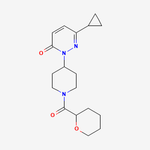 6-Cyclopropyl-2-[1-(oxane-2-carbonyl)piperidin-4-yl]pyridazin-3-one