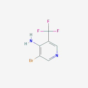 molecular formula C6H4BrF3N2 B2469015 3-Bromo-5-(trifluoromethyl)pyridin-4-amine CAS No. 1417622-88-8