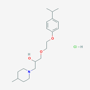 1-(2-(4-Isopropylphenoxy)ethoxy)-3-(4-methylpiperidin-1-yl)propan-2-ol hydrochloride