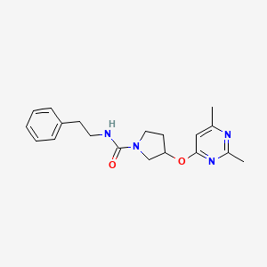 3-[(2,6-dimethylpyrimidin-4-yl)oxy]-N-(2-phenylethyl)pyrrolidine-1-carboxamide
