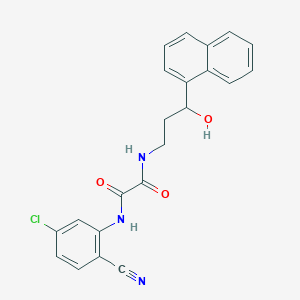 N1-(5-chloro-2-cyanophenyl)-N2-(3-hydroxy-3-(naphthalen-1-yl)propyl)oxalamide