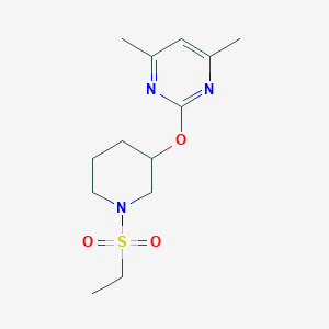 2-((1-(Ethylsulfonyl)piperidin-3-yl)oxy)-4,6-dimethylpyrimidine