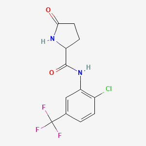 N-[2-chloro-5-(trifluoromethyl)phenyl]-5-oxoprolinamide