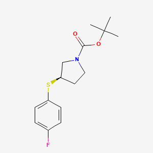 (R)-tert-Butyl 3-((4-fluorophenyl)thio)pyrrolidine-1-carboxylate