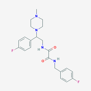 N1-(4-fluorobenzyl)-N2-(2-(4-fluorophenyl)-2-(4-methylpiperazin-1-yl)ethyl)oxalamide