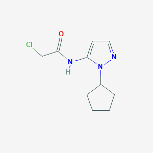 2-chloro-N-(1-cyclopentyl-1H-pyrazol-5-yl)acetamide