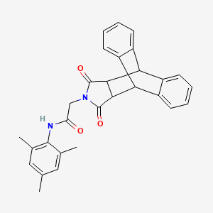 2-(12,14-dioxo-11,12,14,15-tetrahydro-9H-9,10-[3,4]epipyrroloanthracen-13(10H)-yl)-N-mesitylacetamide