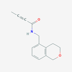 N-(3,4-Dihydro-1H-isochromen-5-ylmethyl)but-2-ynamide