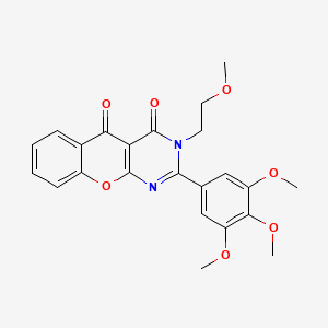 3-(2-methoxyethyl)-2-(3,4,5-trimethoxyphenyl)-3H-chromeno[2,3-d]pyrimidine-4,5-dione