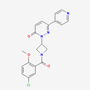 2-[1-(5-Chloro-2-methoxybenzoyl)azetidin-3-yl]-6-pyridin-4-ylpyridazin-3-one