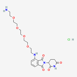 Pomalidomide-PEG4-C2-NH2 (hydrochloride)