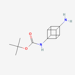 molecular formula C13H18N2O2 B2469046 tert-Butyl (4-aminocuban-1-yl)carbamate CAS No. 1936223-92-5