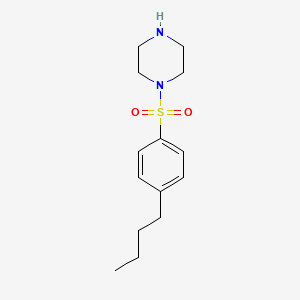 molecular formula C14H22N2O2S B2469058 1-[(4-丁基苯基)磺酰基]哌嗪 CAS No. 847503-18-8
