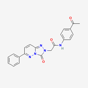 molecular formula C21H17N5O3 B2469069 N-(4-acetylphenyl)-2-(3-oxo-6-phenyl-[1,2,4]triazolo[4,3-b]pyridazin-2(3H)-yl)acetamide CAS No. 1251630-28-0