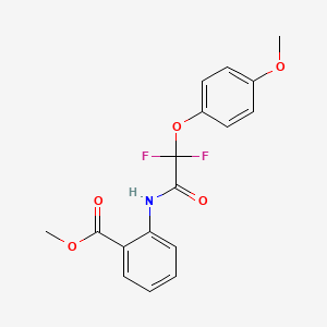 Methyl 2-{[2,2-difluoro-2-(4-methoxyphenoxy)acetyl]amino}benzenecarboxylate