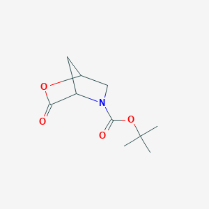 molecular formula C10H15NO4 B2469079 Tert-butyl 3-oxo-2-oxa-5-azabicyclo[2.2.1]heptane-5-carboxylate CAS No. 87250-97-3