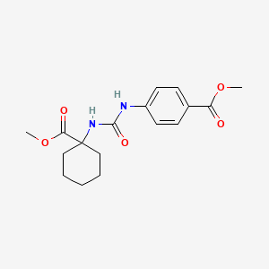 molecular formula C17H22N2O5 B2469096 Methyl 4-({[1-(methoxycarbonyl)cyclohexyl]carbamoyl}amino)benzoate CAS No. 1352506-22-9