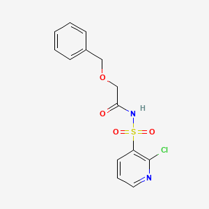 N-(2-Chloropyridin-3-yl)sulfonyl-2-phenylmethoxyacetamide